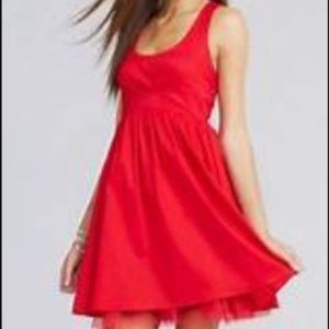 delia*s Festive Red Bow Sleeveless Party Dress (1JR)